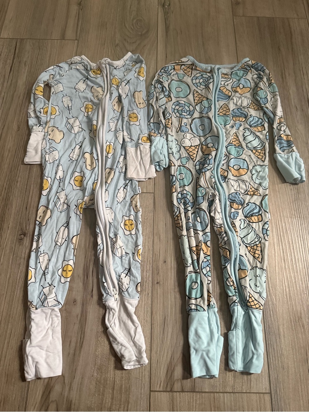 Little Sleepies Sweet Treats and Breakfast Buddies Zippy Bundle Size 6-12 months